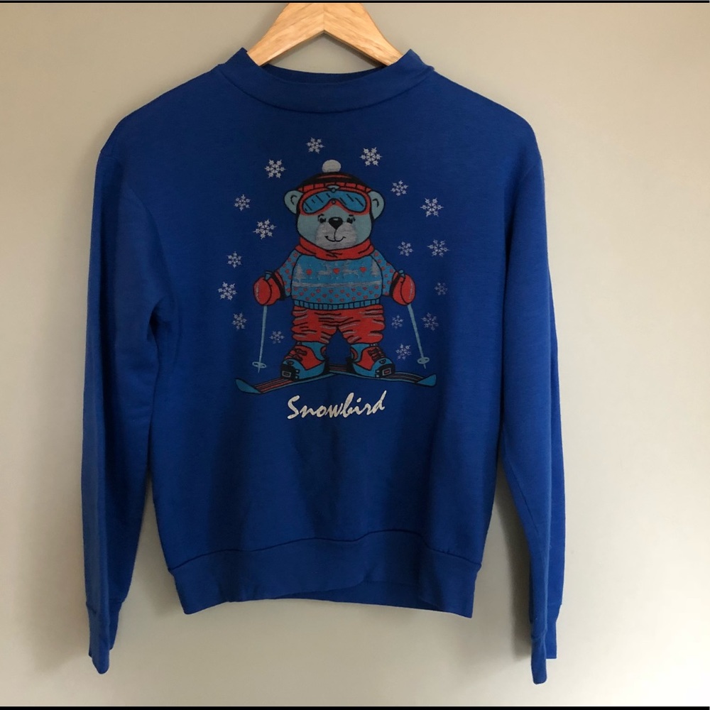 90s vintage Snowbord ski sweater size small
